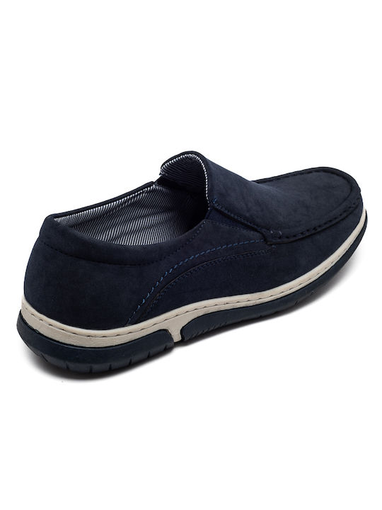 Voi & Noi Men's Boat Shoes Blue