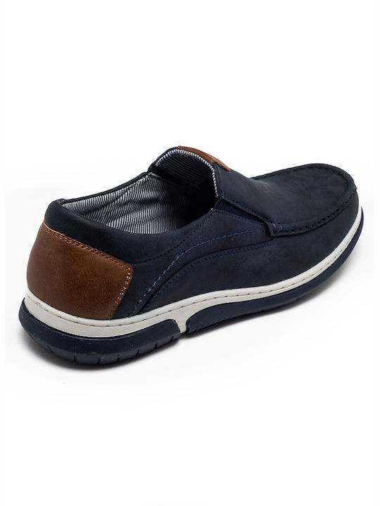 Voi & Noi Men's Boat Shoes Blue