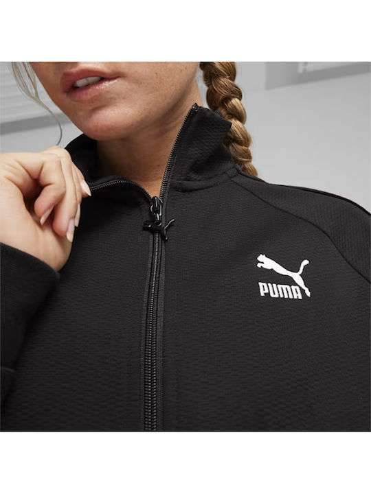 T7 Women's Short Sports Jacket for Winter Black
