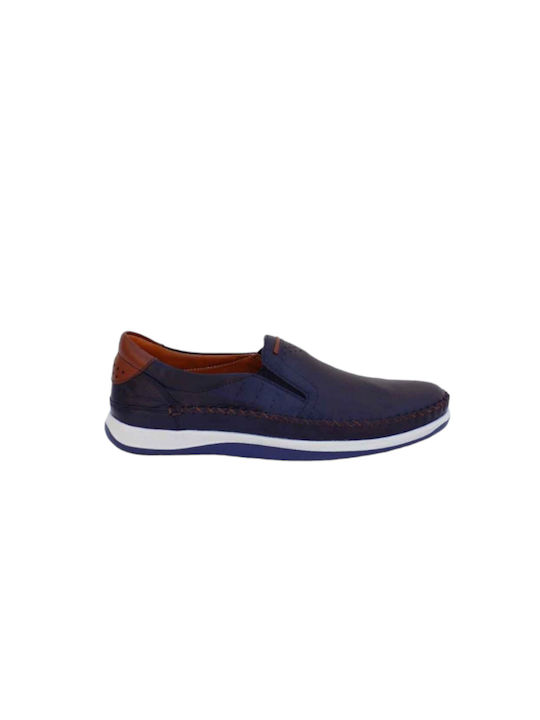 Boxer Men's Anatomic Leather Casual Shoes Blue