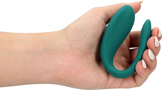 Shots Vibrator pentru cupluri 7.9cm Verde