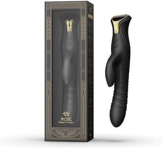Zalo Δονητής Rabbit 25.7cm Μαύρος