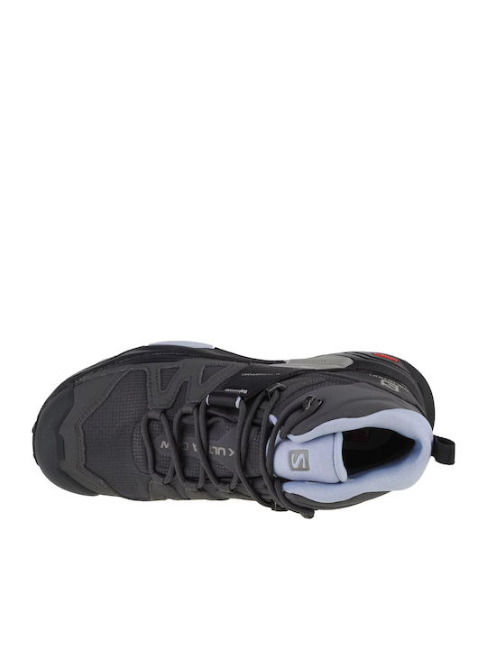 Salomon X Ultra 4 Women's Hiking Waterproof Boots With Gore-Tex Membrane Magnet Black Zen Blue