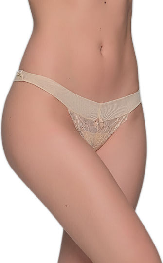 Milena by Paris Γυναικείο Sexy Slip Μπεζ