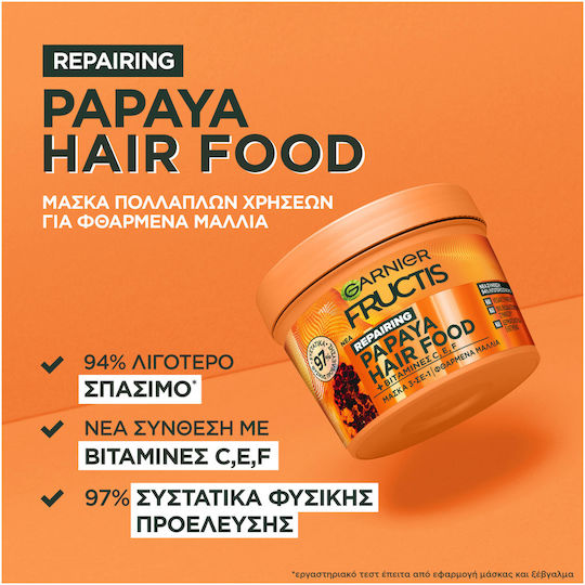 Garnier Fructis Papaya Hair Food Hair Mask Papaya for Repairing 400ml