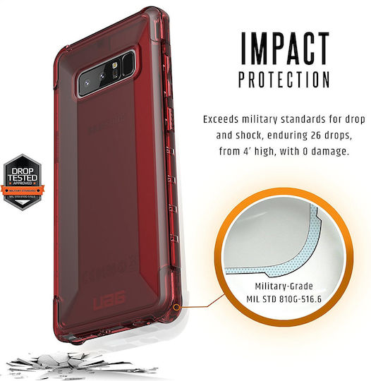 UAG Plyo Umschlag Rückseite Kunststoff Rot (Galaxy Note 8)