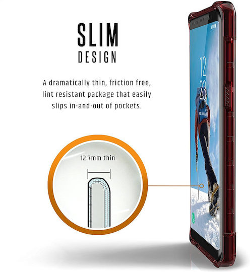 UAG Plyo Umschlag Rückseite Kunststoff Rot (Galaxy Note 8)
