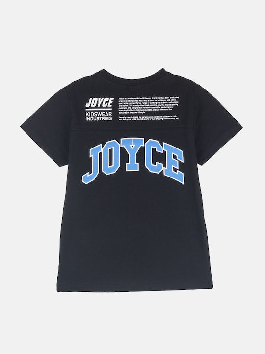 Joyce Kids Blouse Short Sleeve Black Kidswear Industries