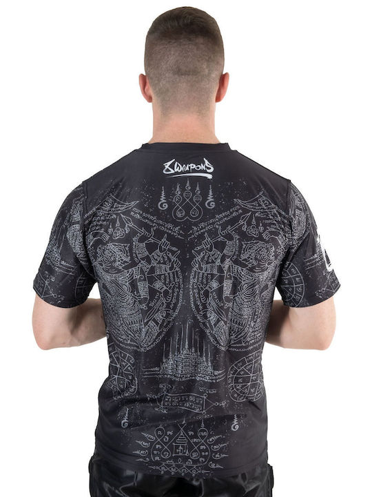 8 Weapons Men's Athletic T-shirt Short Sleeve Black