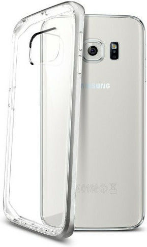 Spigen Neo Hybrid CC Задна корица Пластмаса 1.2мм Сребрист (Galaxy S6 Edge)