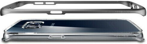 Spigen Neo Hybrid CC Задна корица Пластмаса 1.2мм Сребрист (Galaxy S6 Edge)