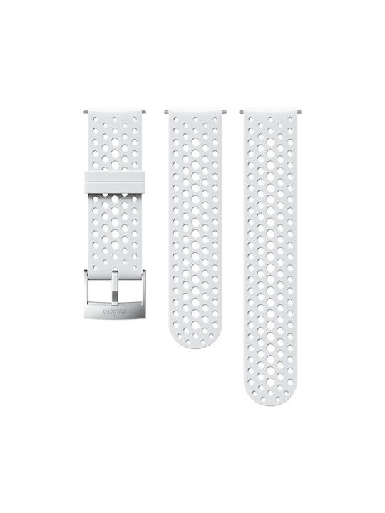 Suunto 24mm Athletic 1 Silicone Strap White Steel (9)