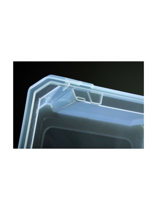 Prosperplast Plastic Cutie de Depozitare cu Roți și Capac Alb 45lt 1buc