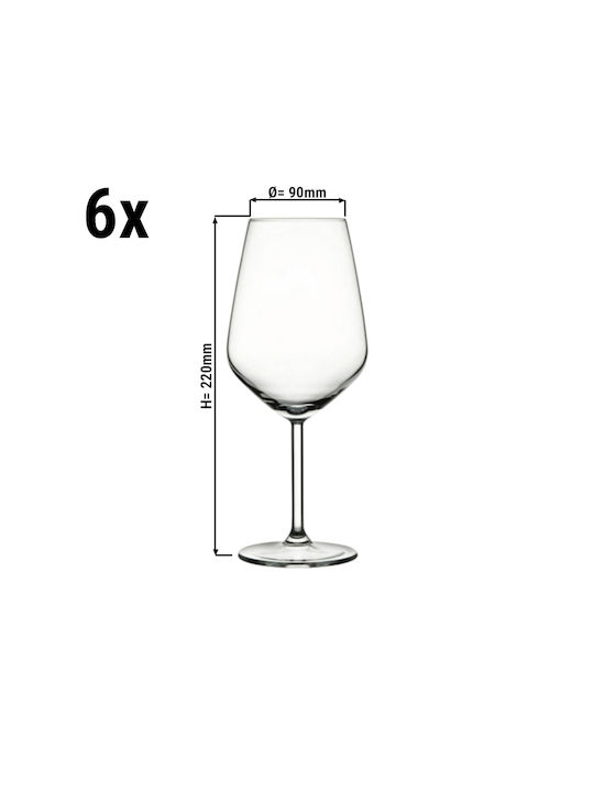 GGM Gastro Set de Pahare Vin alb / pentru apa din Sticlă 490ml 6buc