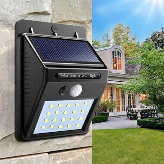 Lampă Solară Stradală 0.55W cu Senzor de Mișcare și Fotocelulă