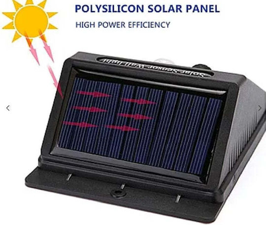 Lampă Solară Stradală 0.55W 120lm cu Senzor de Mișcare și Fotocelulă