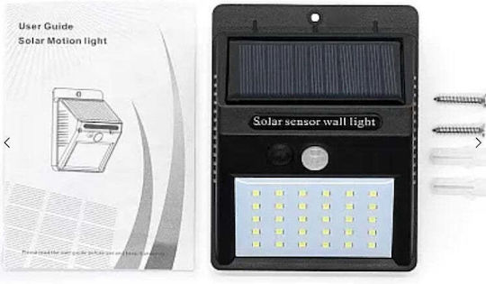 Lampă Solară Stradală 0.55W cu Senzor de Mișcare și Fotocelulă