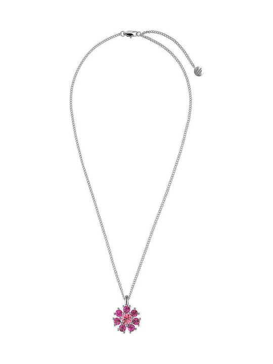 Dyrberg/Kern Necklace with Pink Gold Plated Steel Pink