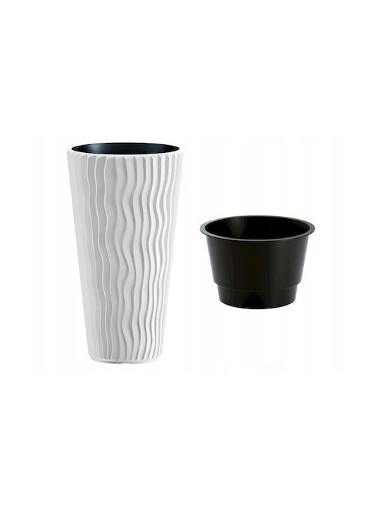 Prosperplast Übertopf Kunststoff Weiß 29.7x29.7εκ.