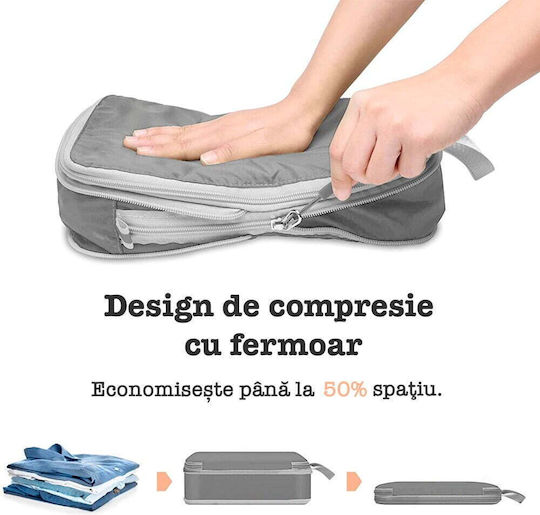 Quasar Luggage Organizer Covers Органайзер за кола Сив 6бр