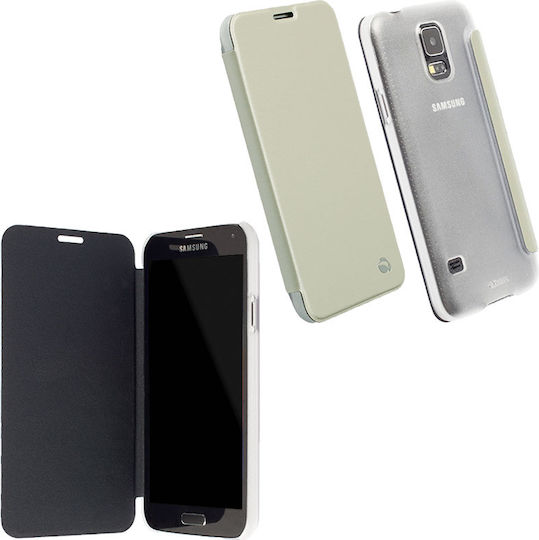Krusell Boden Buchen Sie Synthetisches Leder Weiß (Galaxy S5)