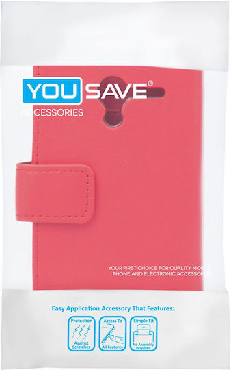 YouSave Accessories Leather-Effect Wallet Case Red (Moto X) Червен