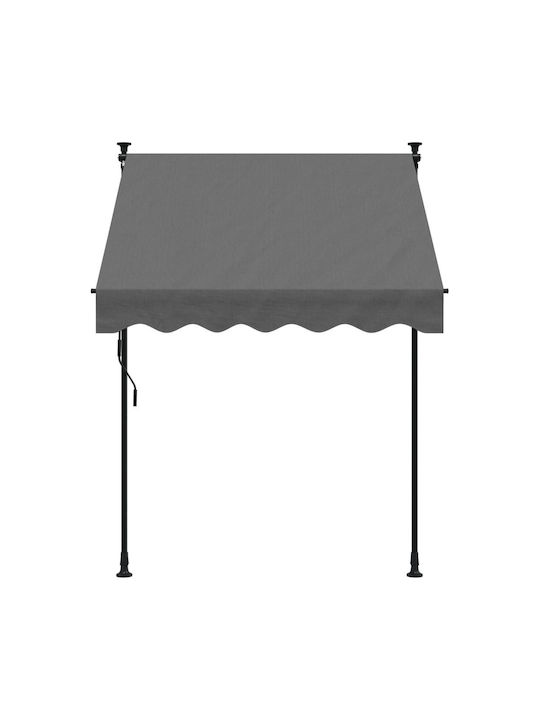 vidaXL Zelt Terrasse Gray 1.5x1.5m