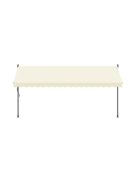 vidaXL Terrace Wall Tent Beige 4x1.5cm