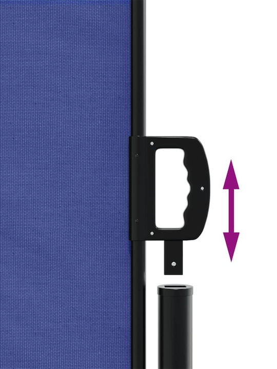 vidaXL Seitenrolloschatten Terrasse Blau 1.2x6m