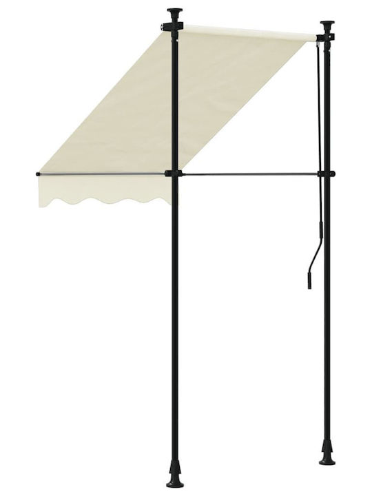 vidaXL Terrace Wall Tent Beige 1x1.5cm