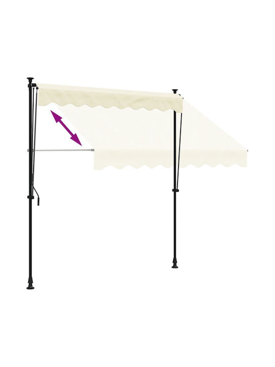 vidaXL Τέντα Βεράντας Μπεζ 2x1.5m