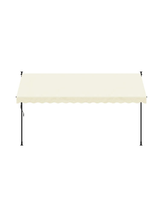 vidaXL Terrace Wall Tent Beige 3.5x1.5cm