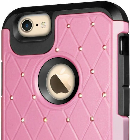 Orzly Duo-armour Shimmer Back Cover Πλαστικό Ροζ (iPhone SE 2022/2020)