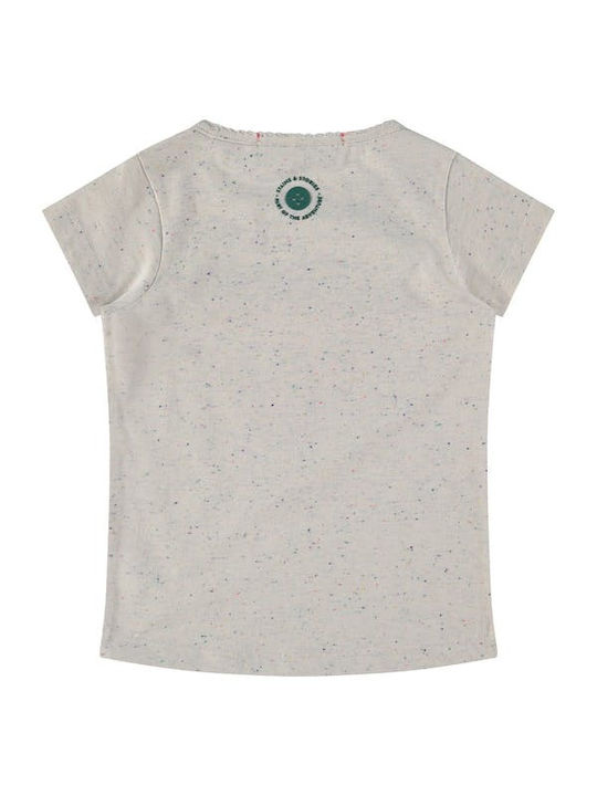 Stains & Stories Kids Blouse Short Sleeve Ecru