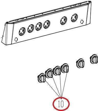 Arctic Ersatzknopf Für Den Backofen Kompatibel Mit Beko
