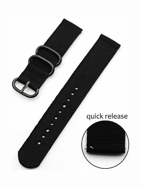 Edman Universal Replacement Strap 24mm Textile Black