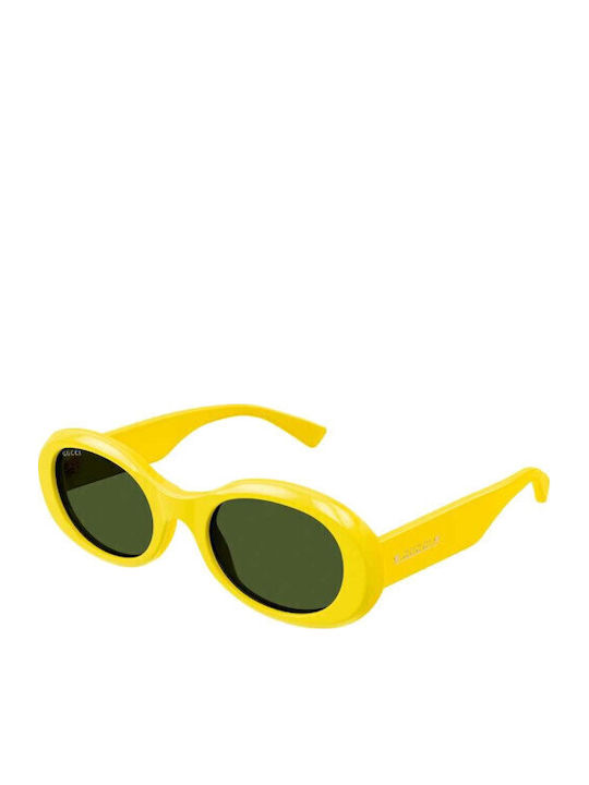Gucci Damen Sonnenbrille mit Gelb Kunststoff Gestell und Gelb Linse GG1587S 004