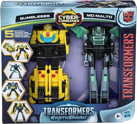 Toy Candle Transformers Earthspark Compiner Bumblebee - Mo Malto for 6+ Years Hasbro