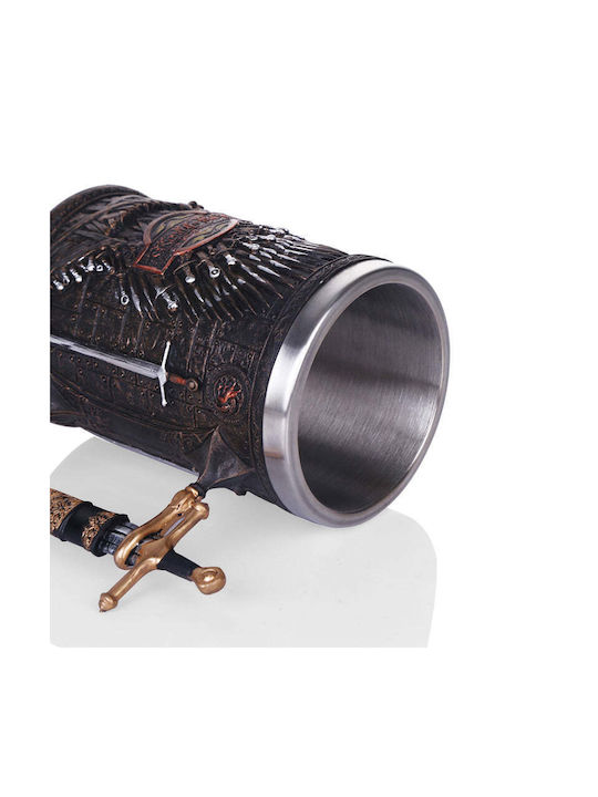Steel Resin Mug Metallic Multicolored 500ml