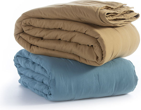 Nef-Nef Homeware Marven Coverlet Queen Size Microfiber Honey 230x240cm