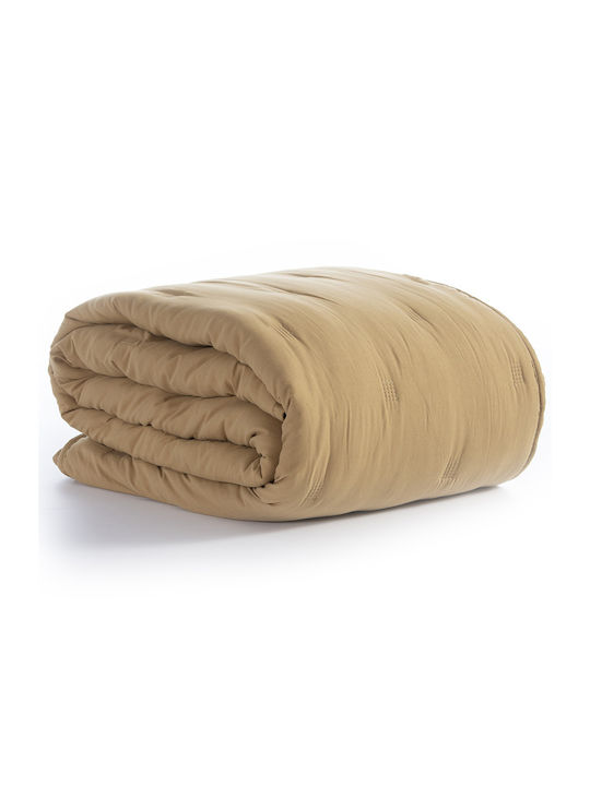 Nef-Nef Homeware Marven Κουβερλί Ημίδιπλο Microfiber Honey 180x240cm