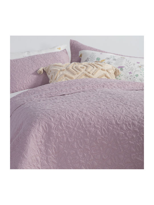 Nef-Nef Homeware Spring Κουβερλί Υπέρδιπλο Microfiber Lilac 230x240cm