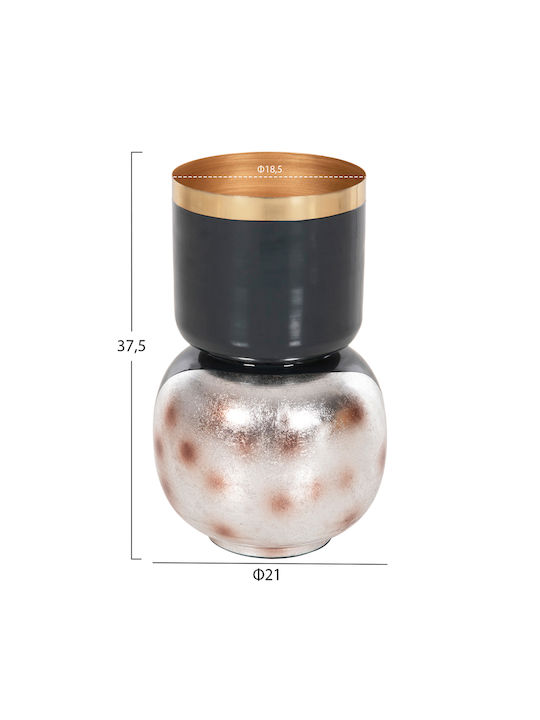 HomeMarkt Декоративна ваза Металик Lingon Син 21x21x37см 1бр