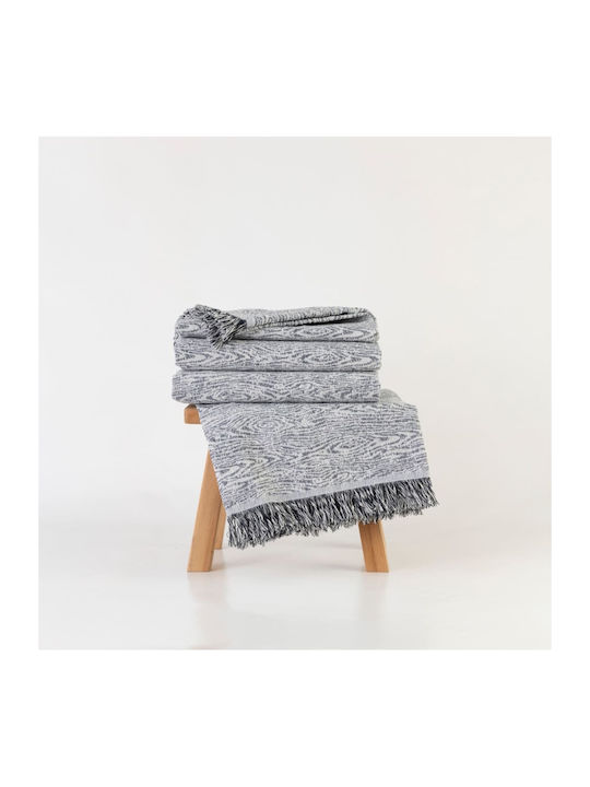 Borea Forest Three-Seater Sofa Throw 180x300cm Blue