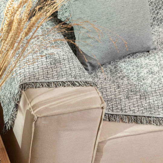 Borea Three-Seater Sofa Throw Yaiza 180x300cm Black