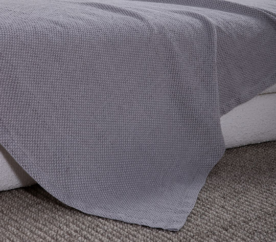 Nef-Nef Homeware Betty Ριχτάρι Διθέσιου Καναπέ Ζακάρ 180x250εκ. Grey