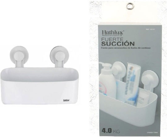 Bathlux Стенен Рафт за баня Пластмасен 24.3x9.2x17.9см Bathlux Стенен Рафт за баня Пластмасен 24.3x9.2x17.9см