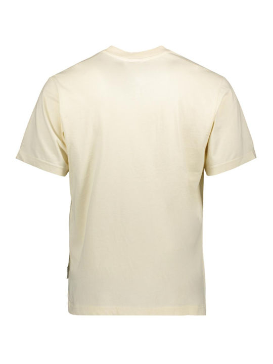 Franklin & Marshall Men's Short Sleeve T-shirt Ecru