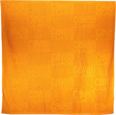 Roberto Cavalli Πετσέτα Θαλάσσης Βαμβακερή Πορτοκαλί