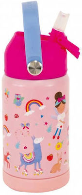 Kids Thermos Water Bottle Rainbow Fairy 400ml